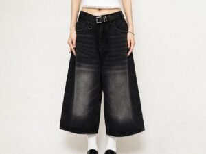 JEANS COURT AMERICAINS RETRO