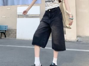 JEANS COURT AMERICAINS RETRO