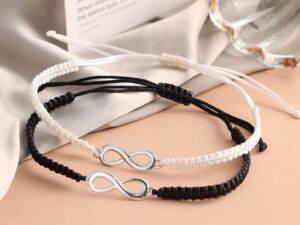 BRACELET INFINI ALLIAGE CORDE